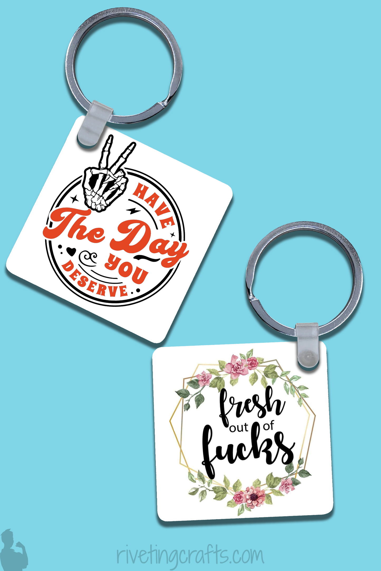 Personalized Square Keychain