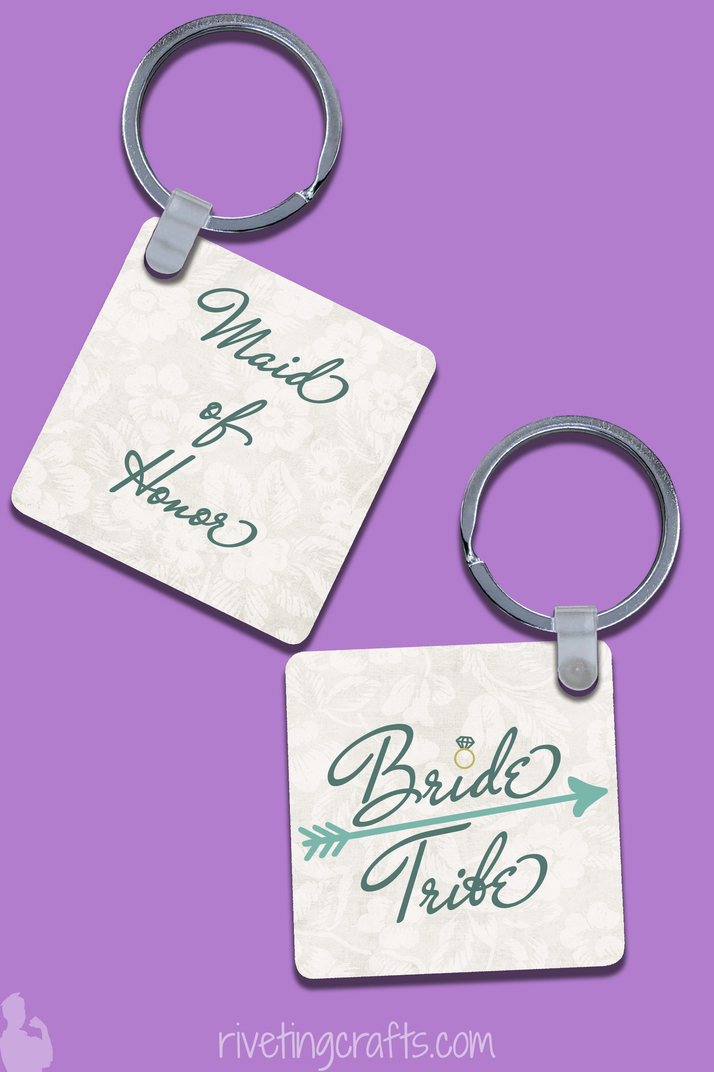 Personalized Square Keychain