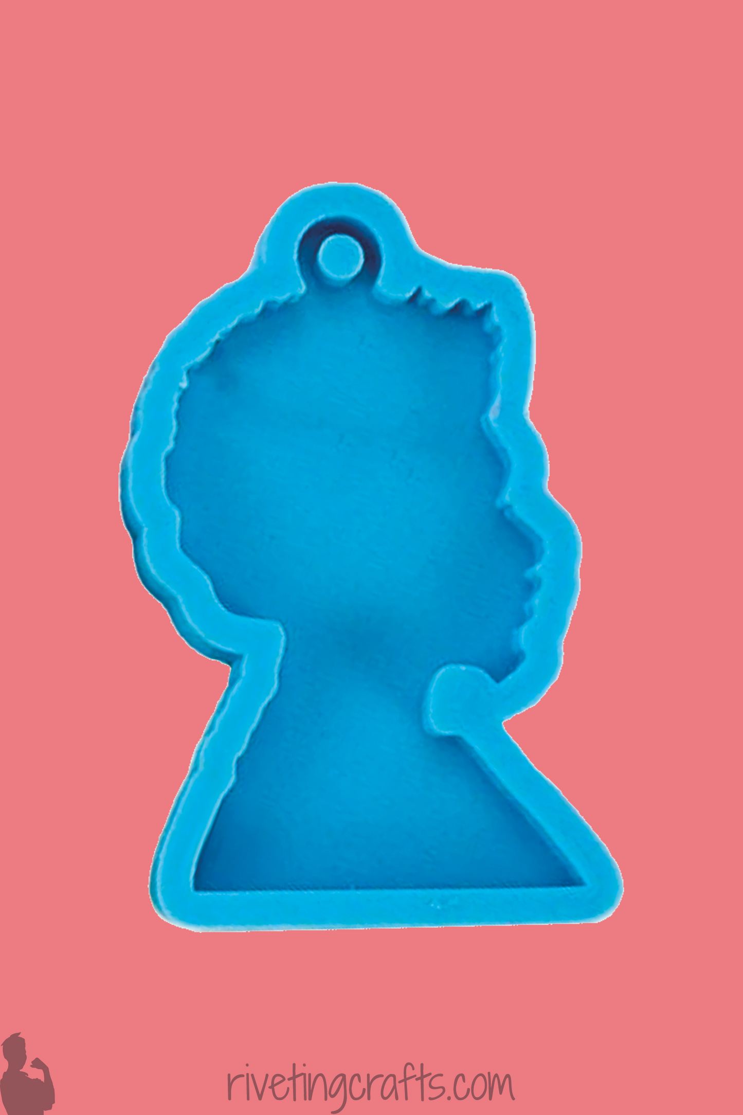 Afro Man Keychain Silicone Mold