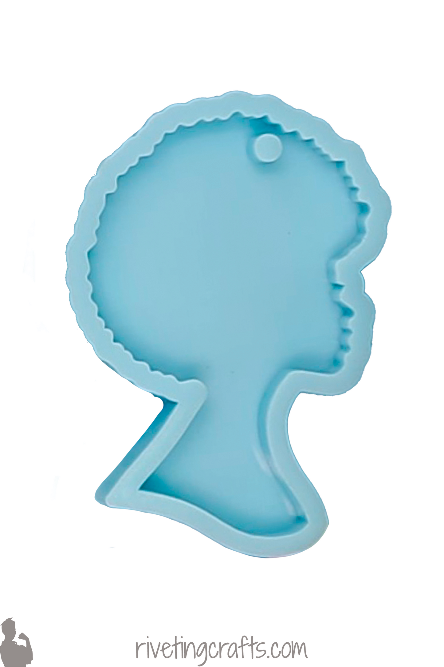 Afro Woman Keychain Silicone Mold