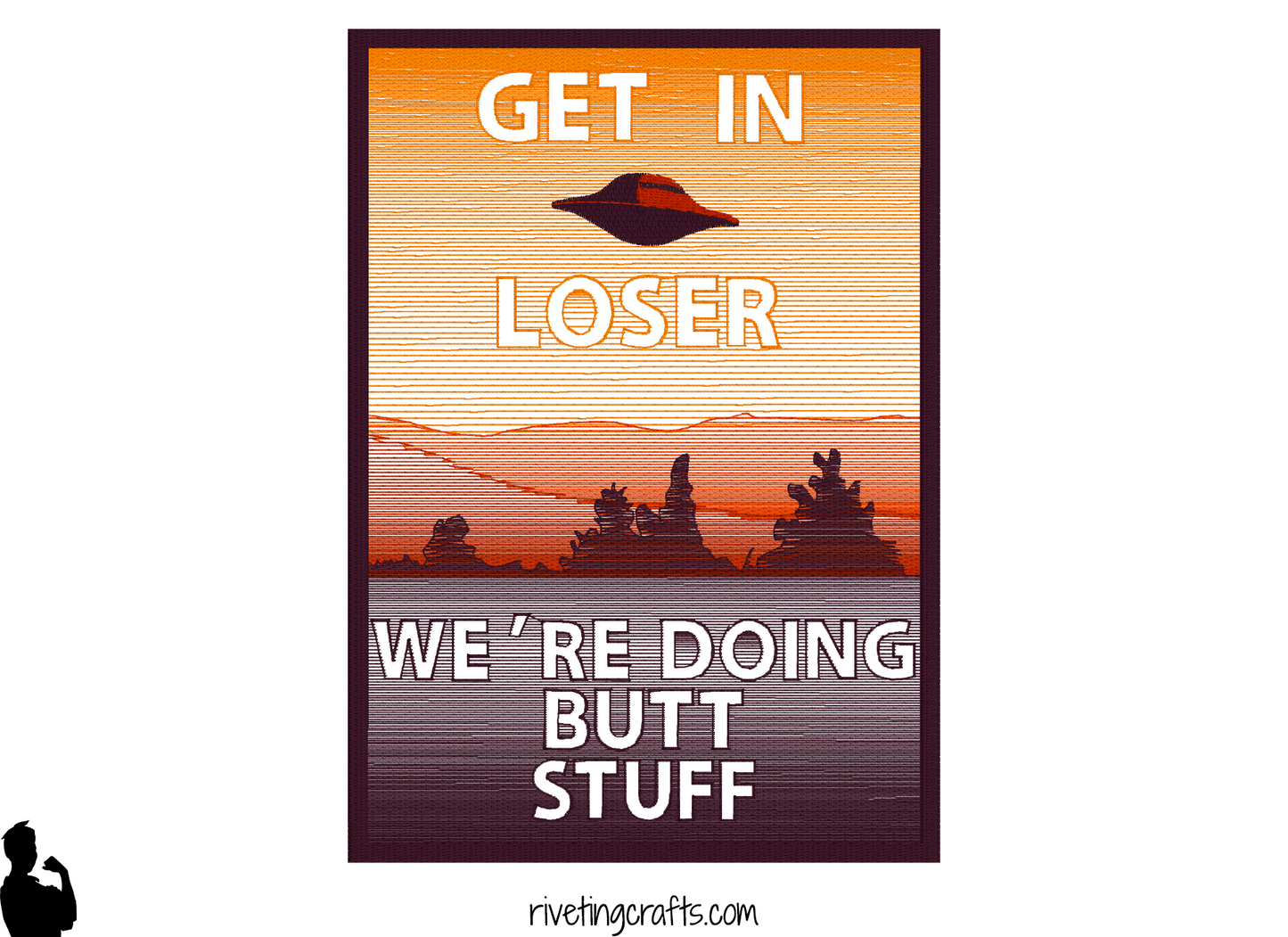 Alien Butt Stuff Hand Towel