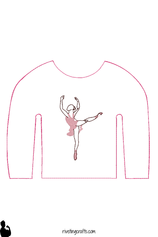 Ballerina Elf Sweater - Dainty Dancing Christmas Doll Clothes