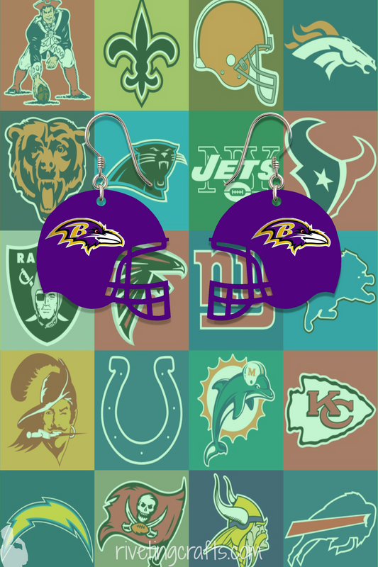 Personalized Helmet Earrings