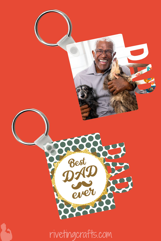 Personalized DAD Keychain