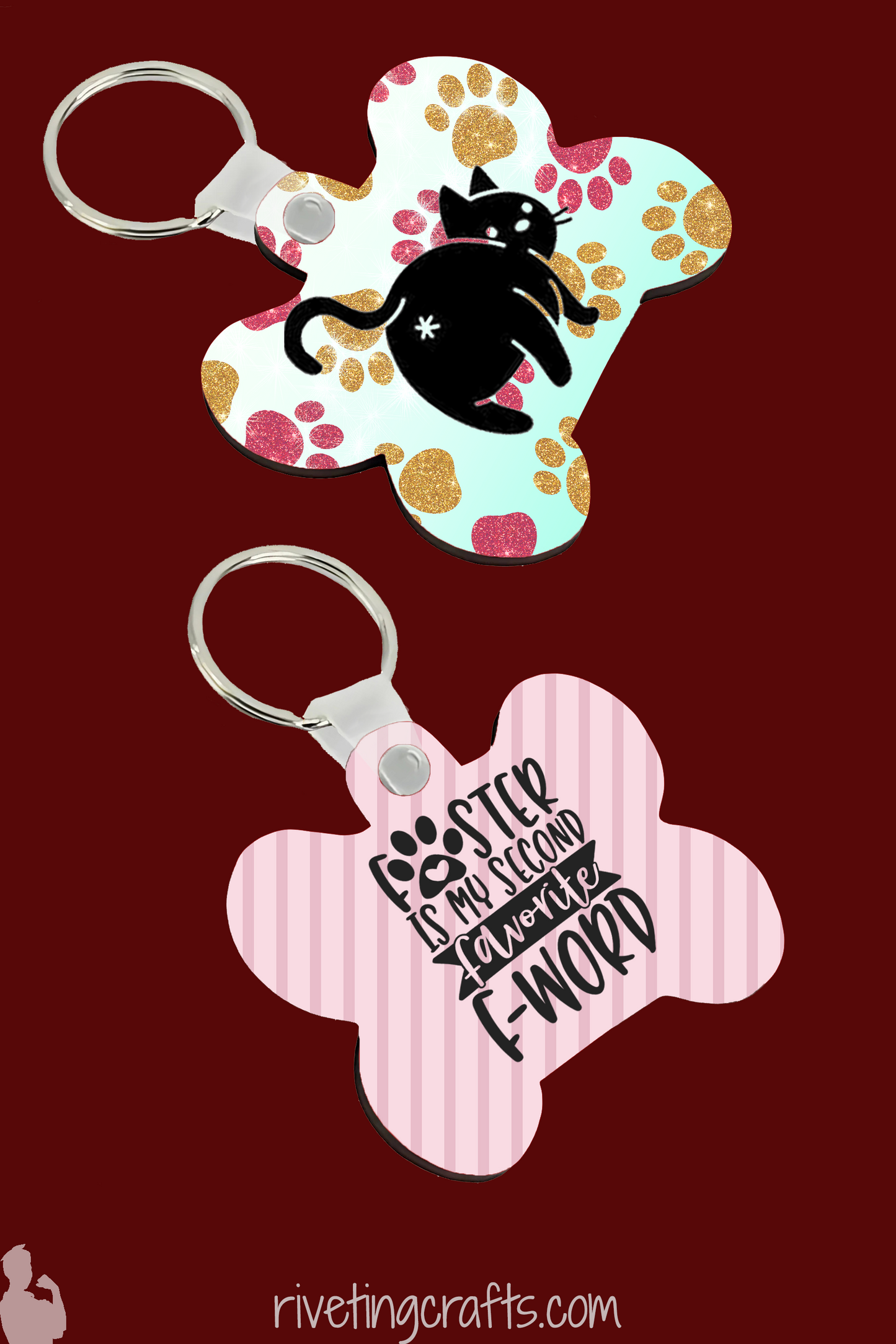 Personalized Dog Bone Keychain