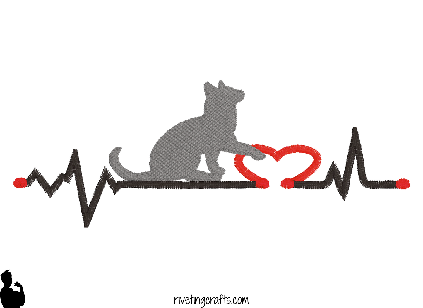 Animal Heartbeat Hand Towel