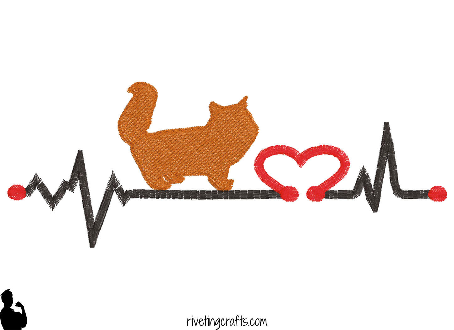 Animal Heartbeat Hand Towel