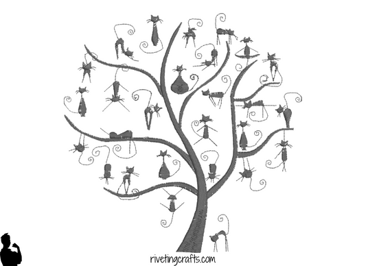 Cat Tree of Life Hand Towel – Feline Branch Party