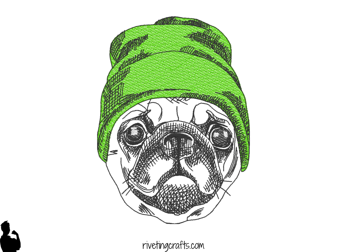 Cool Pup Slouchy Hat Hand Towel