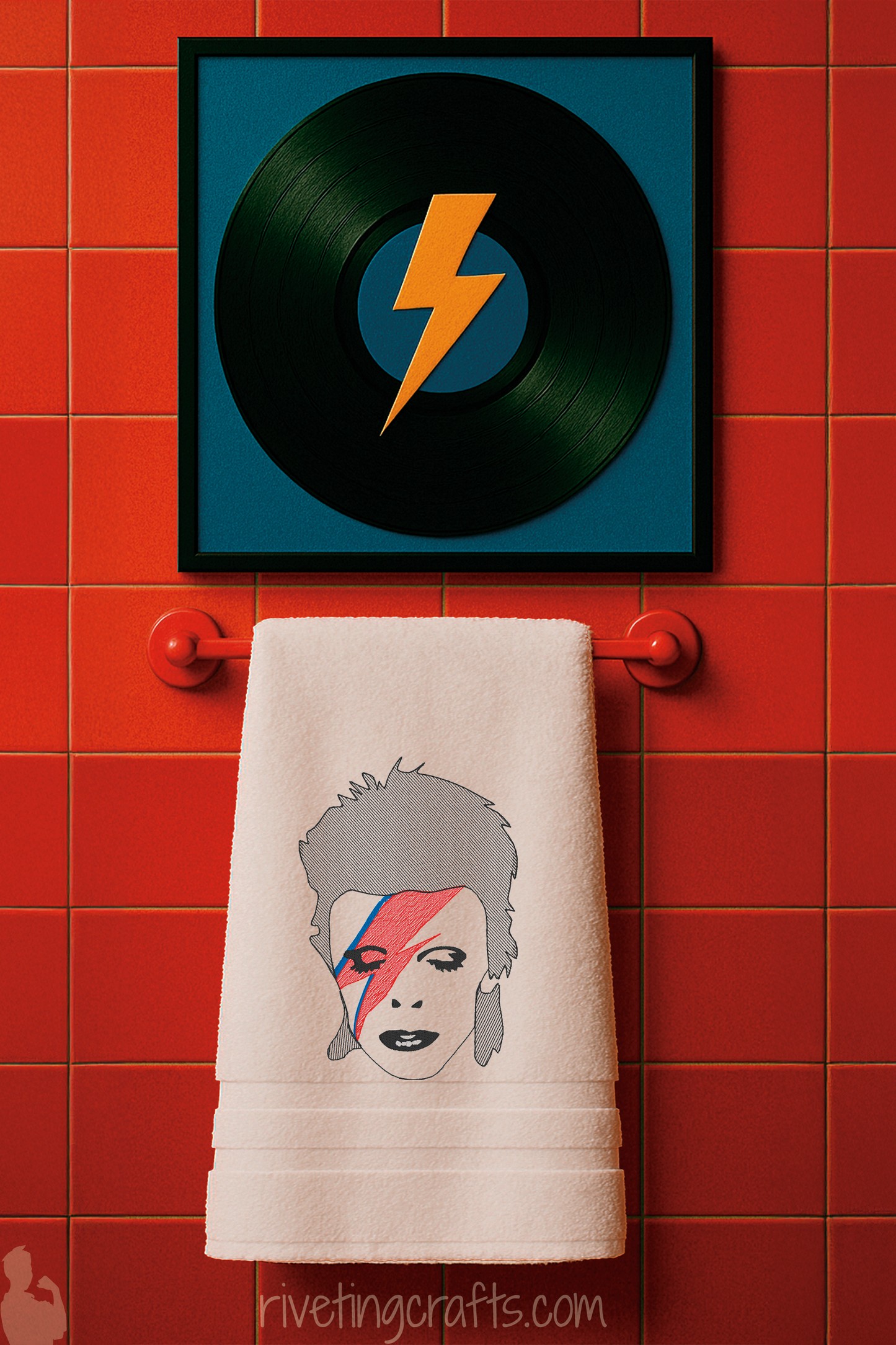 Ziggy Stardust Hand Towel – David Bowie Design