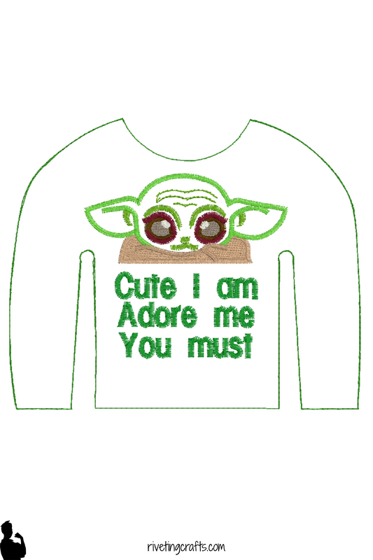 Funny Baby Alien Elf Sweater, Cute Little Green Space Scout Doll Clothing