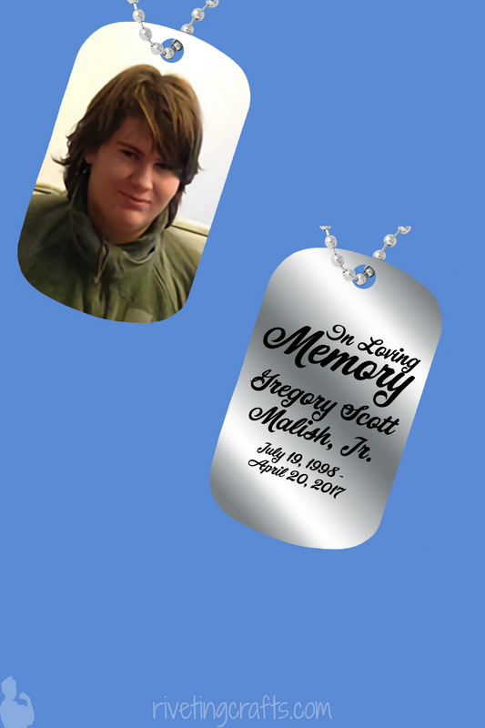 Personalized Medical Alert, Memorial Dog Tag Necklace
