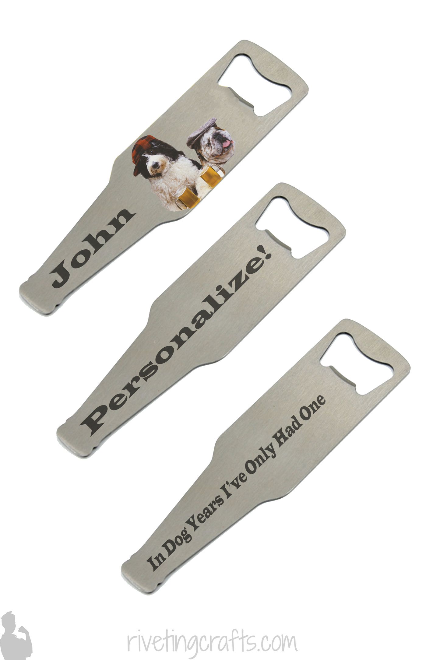 Personalized Bottle Shaped Bottle Opener