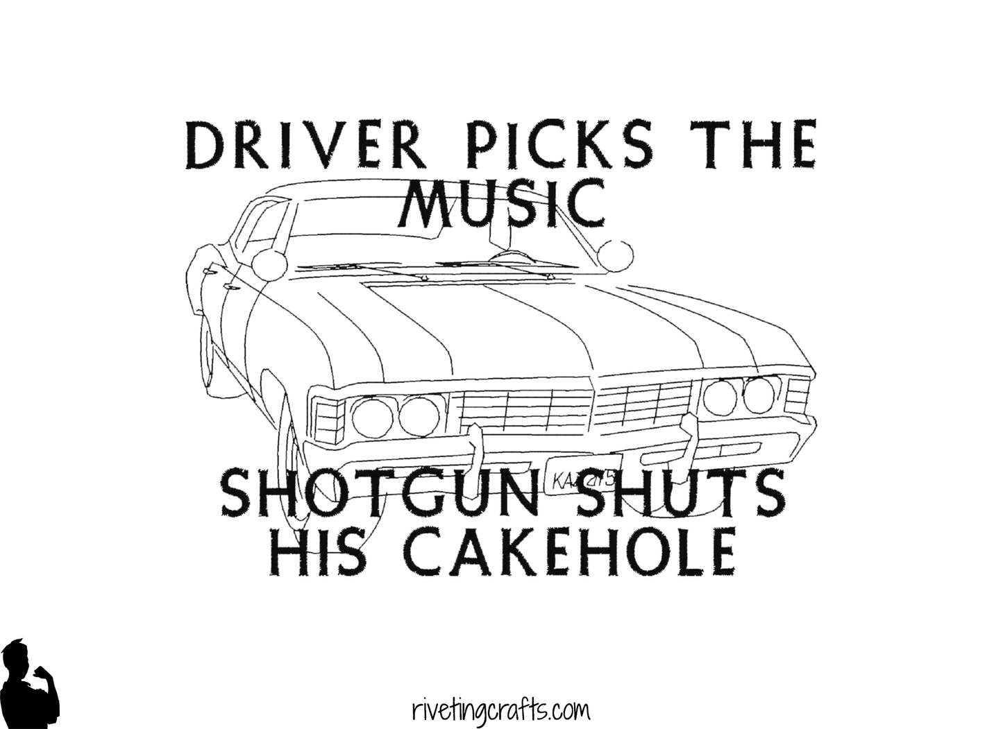 Shut Your Cakehole Supernatural Hand Towel