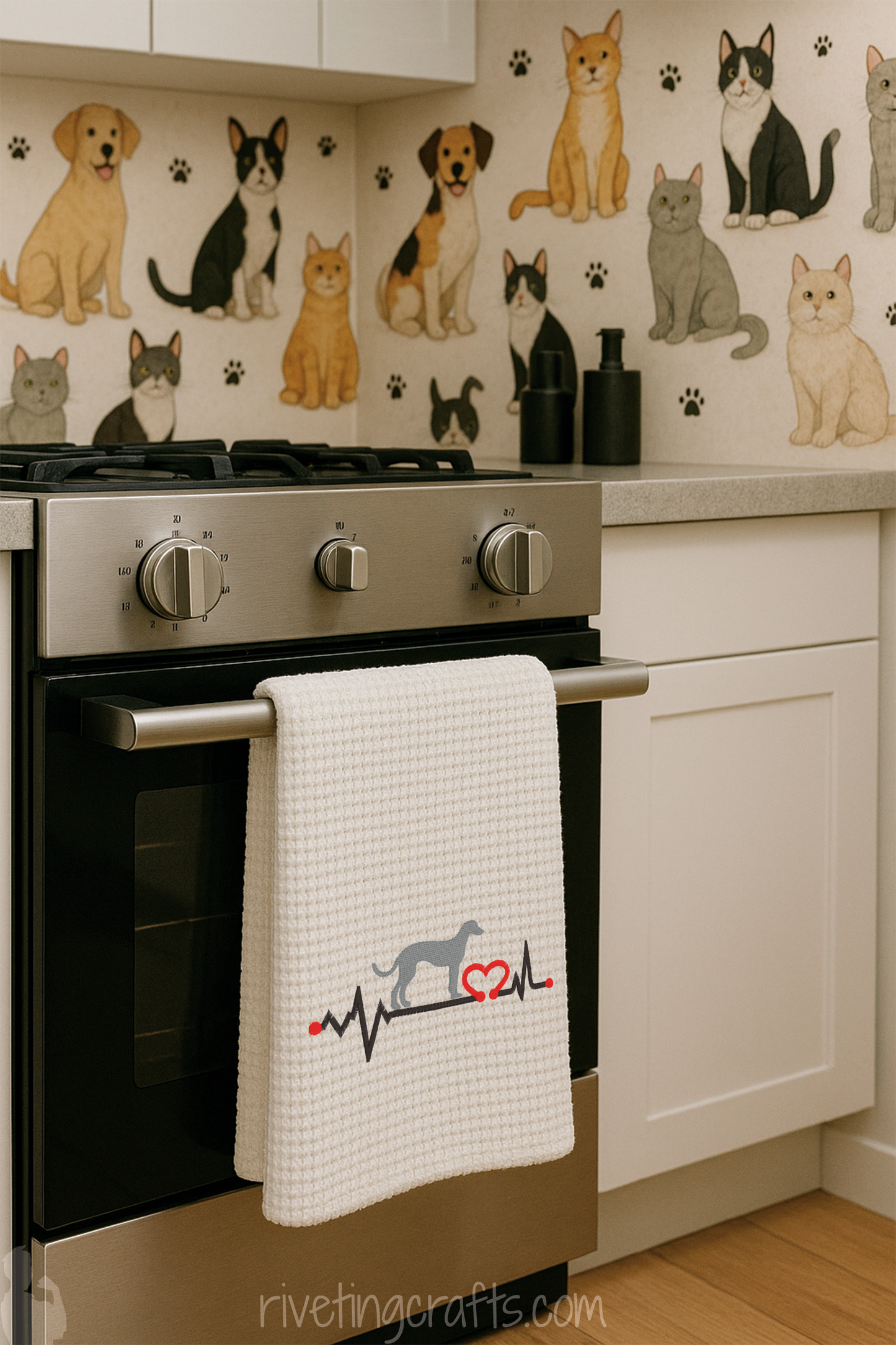 Animal Heartbeat Hand Towel
