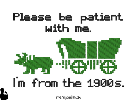 1900s Oregon Trail Wagon Hand Towel – Retro Funny Bathroom Decor