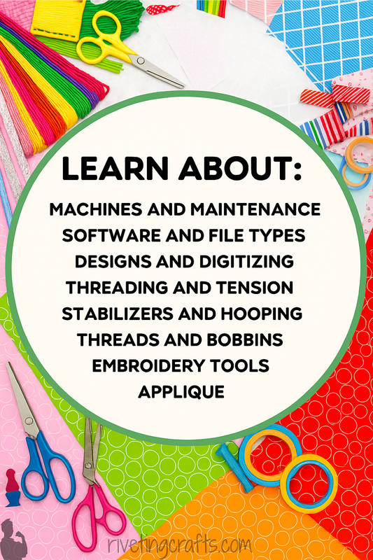 Embroidery Machines Demystified – One-on-One Class