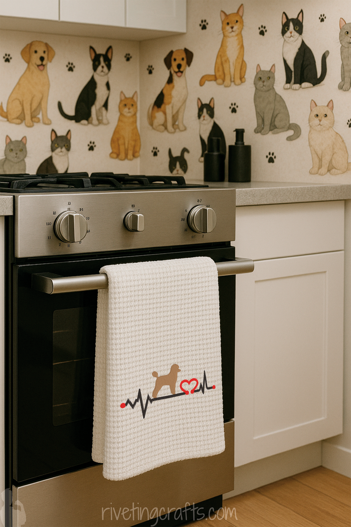 Animal Heartbeat Hand Towel
