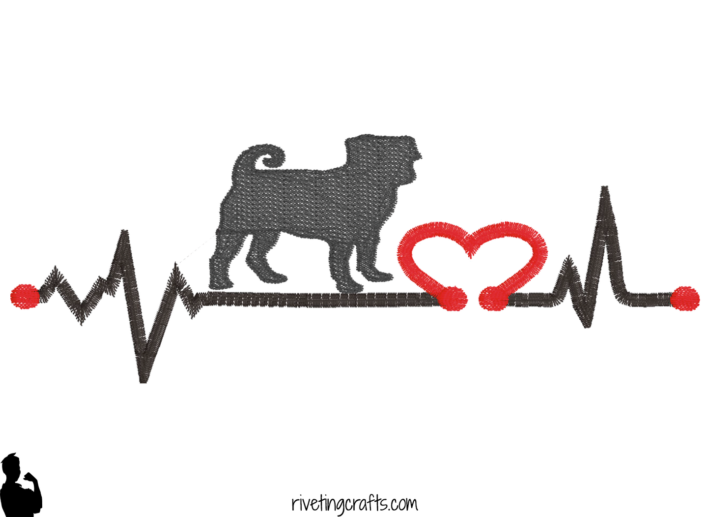 Animal Heartbeat Hand Towel