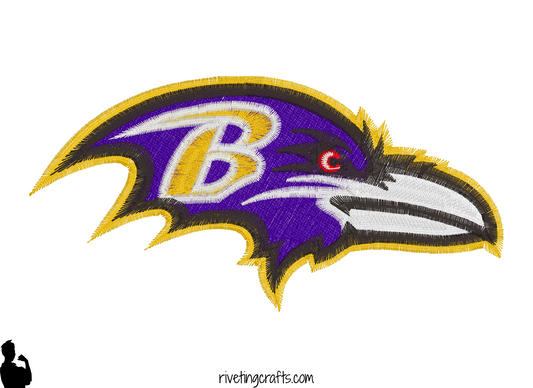 Baltimore Ravens Hand Towel – Old School Shield or Raven Head Logo