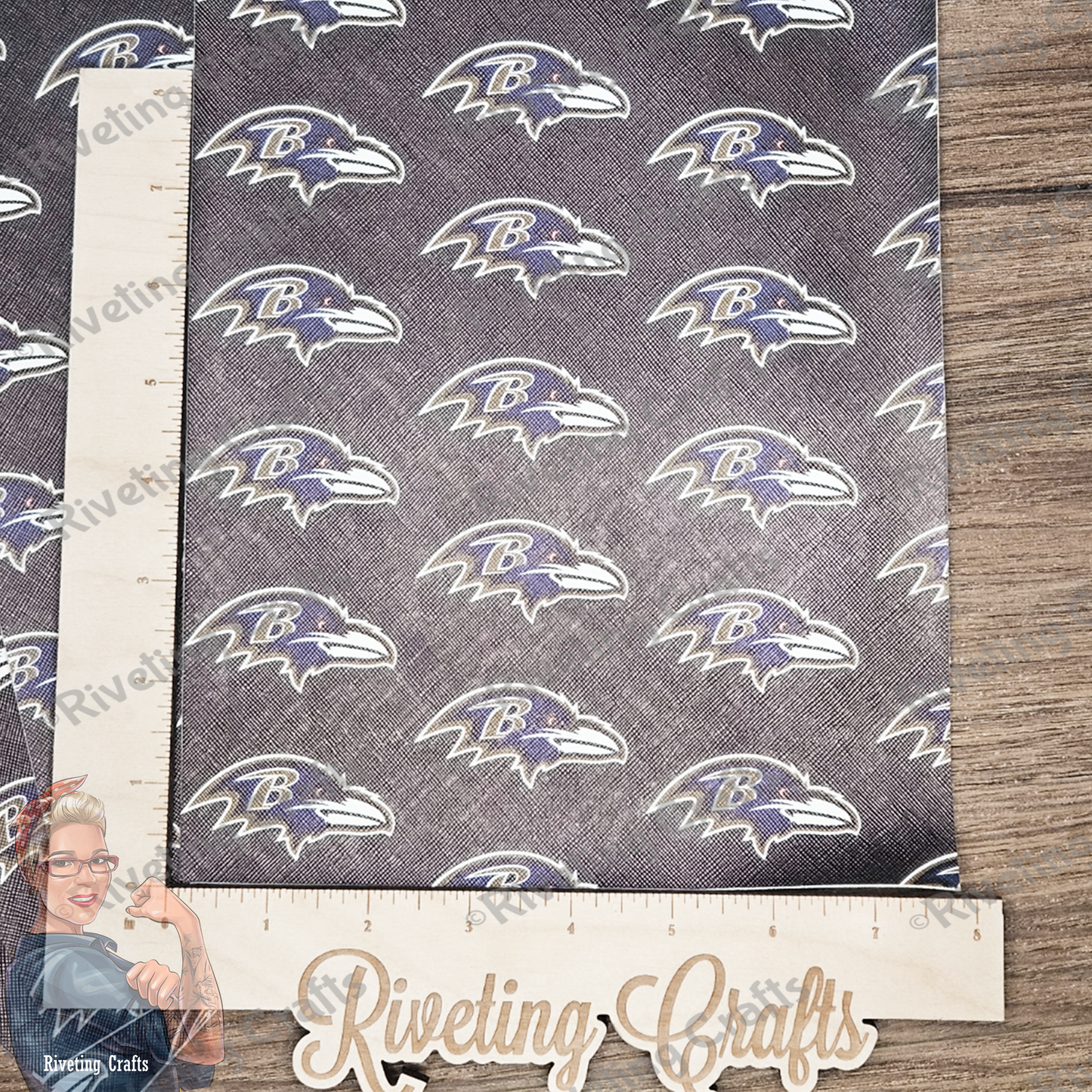 Embroidery Vinyl – Baltimore Bird Head Pattern – Faux Leather Sheet for Applique & Key Fobs