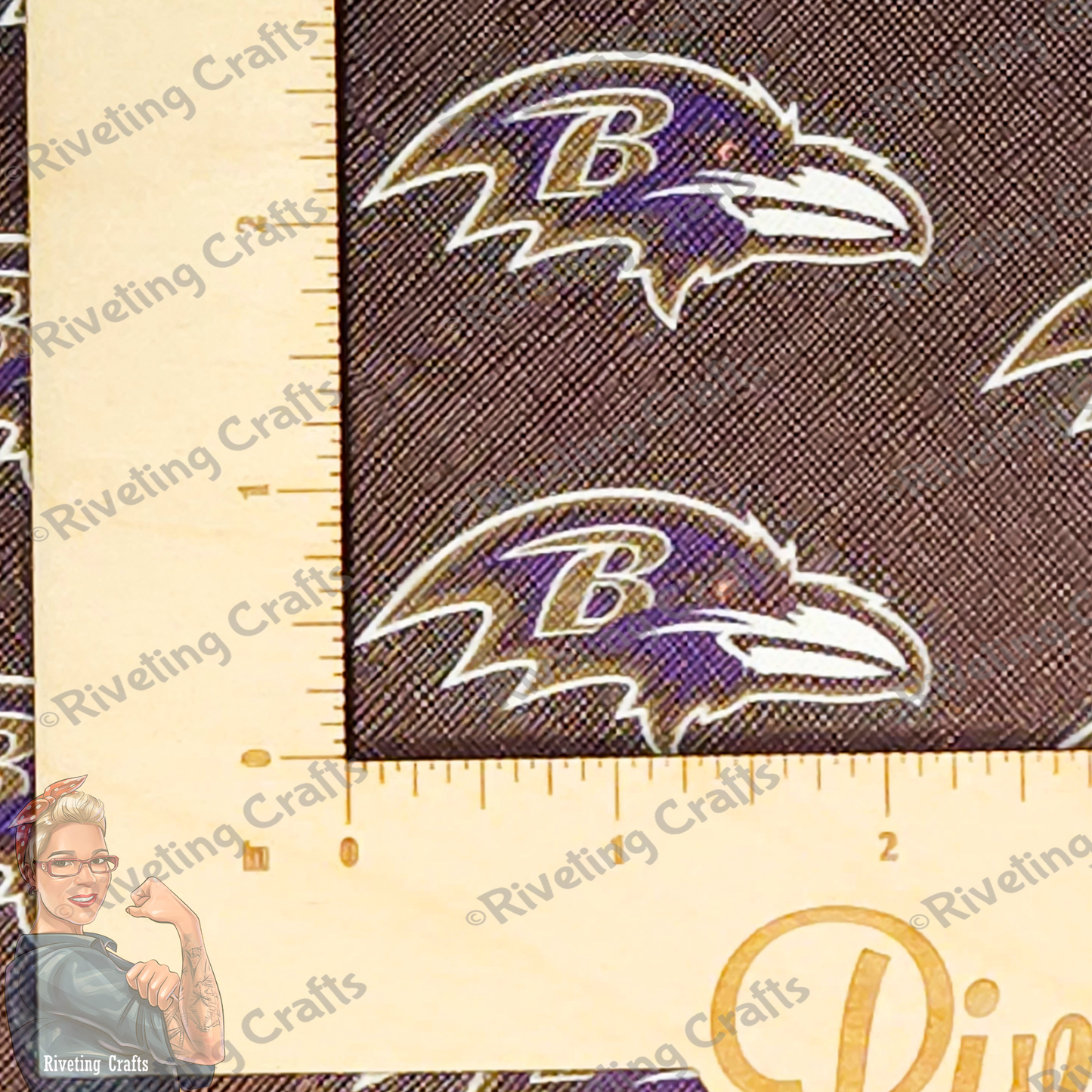Embroidery Vinyl – Baltimore Bird Head Pattern – Faux Leather Sheet for Applique & Key Fobs