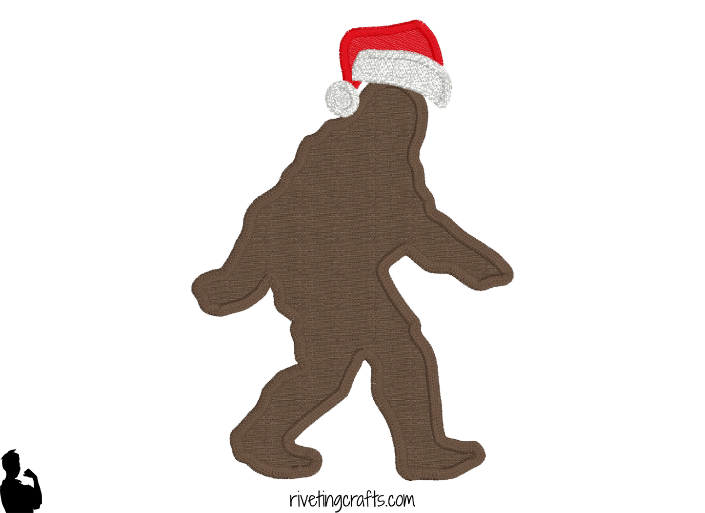 Sasquatch Santa Hand Towel