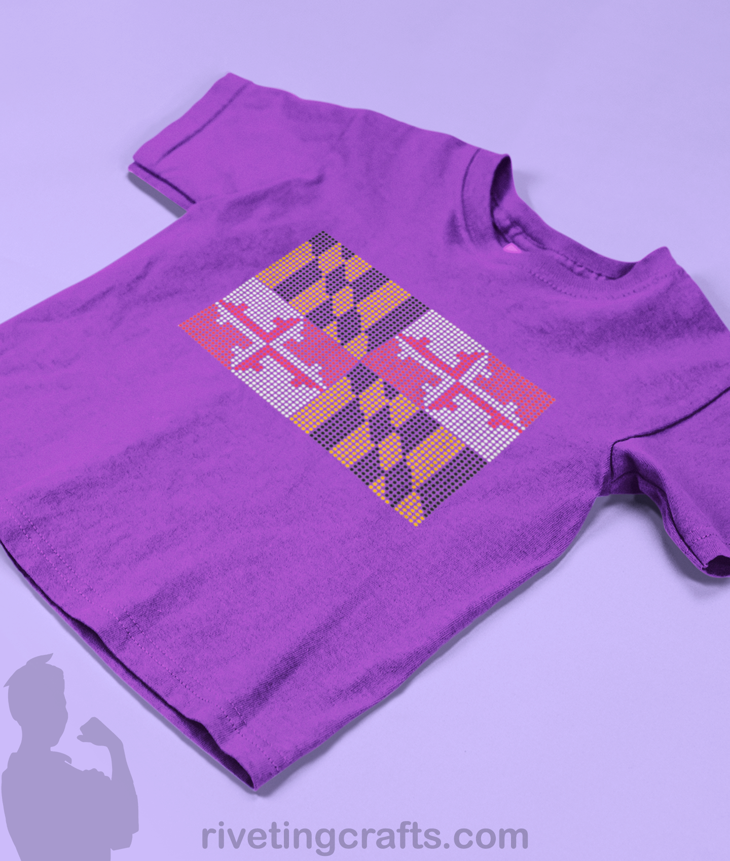 Maryland Flag Rhinestone Kit - Template and tools to make your own!