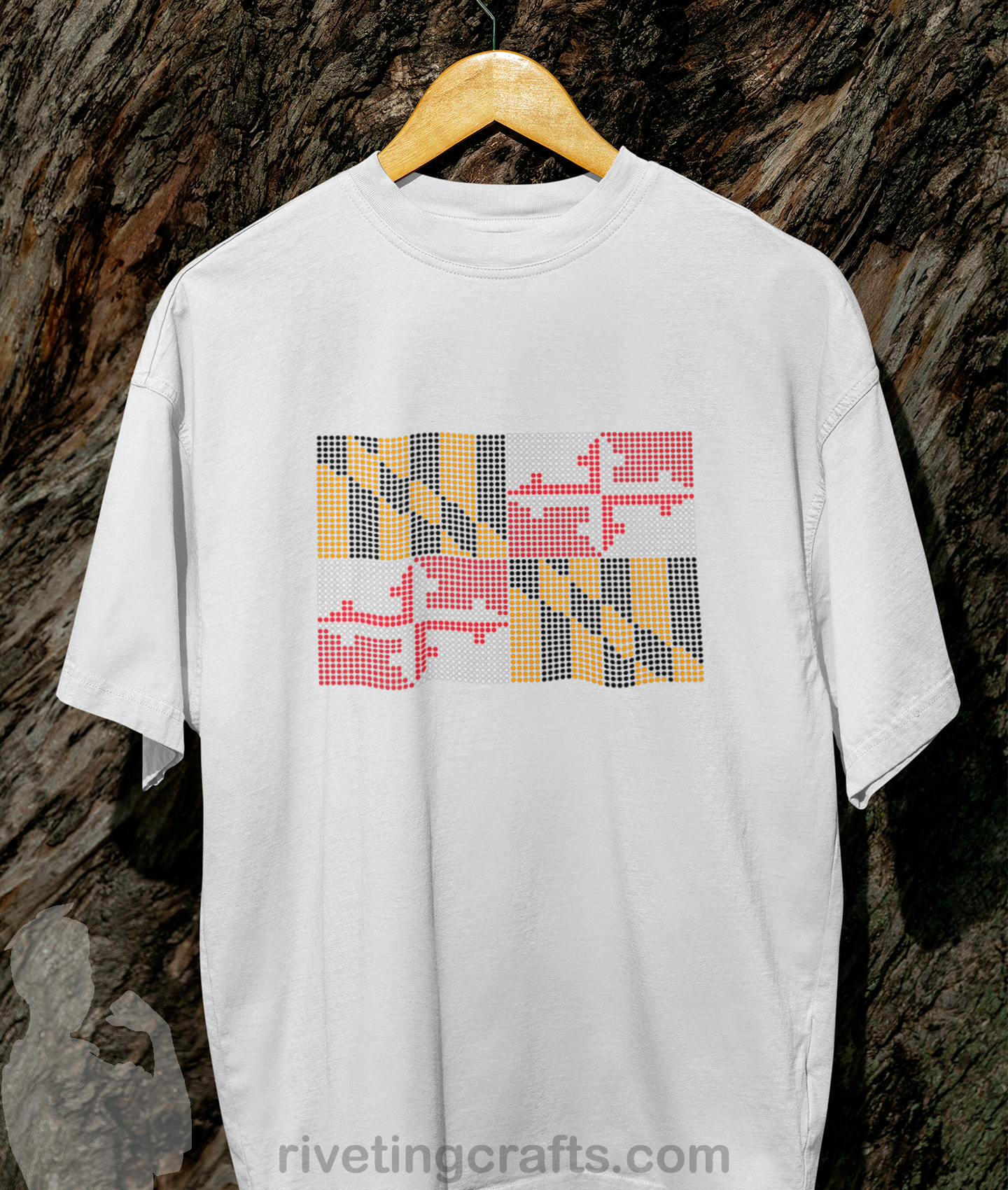 Maryland Flag Rhinestone Kit - Template and tools to make your own!