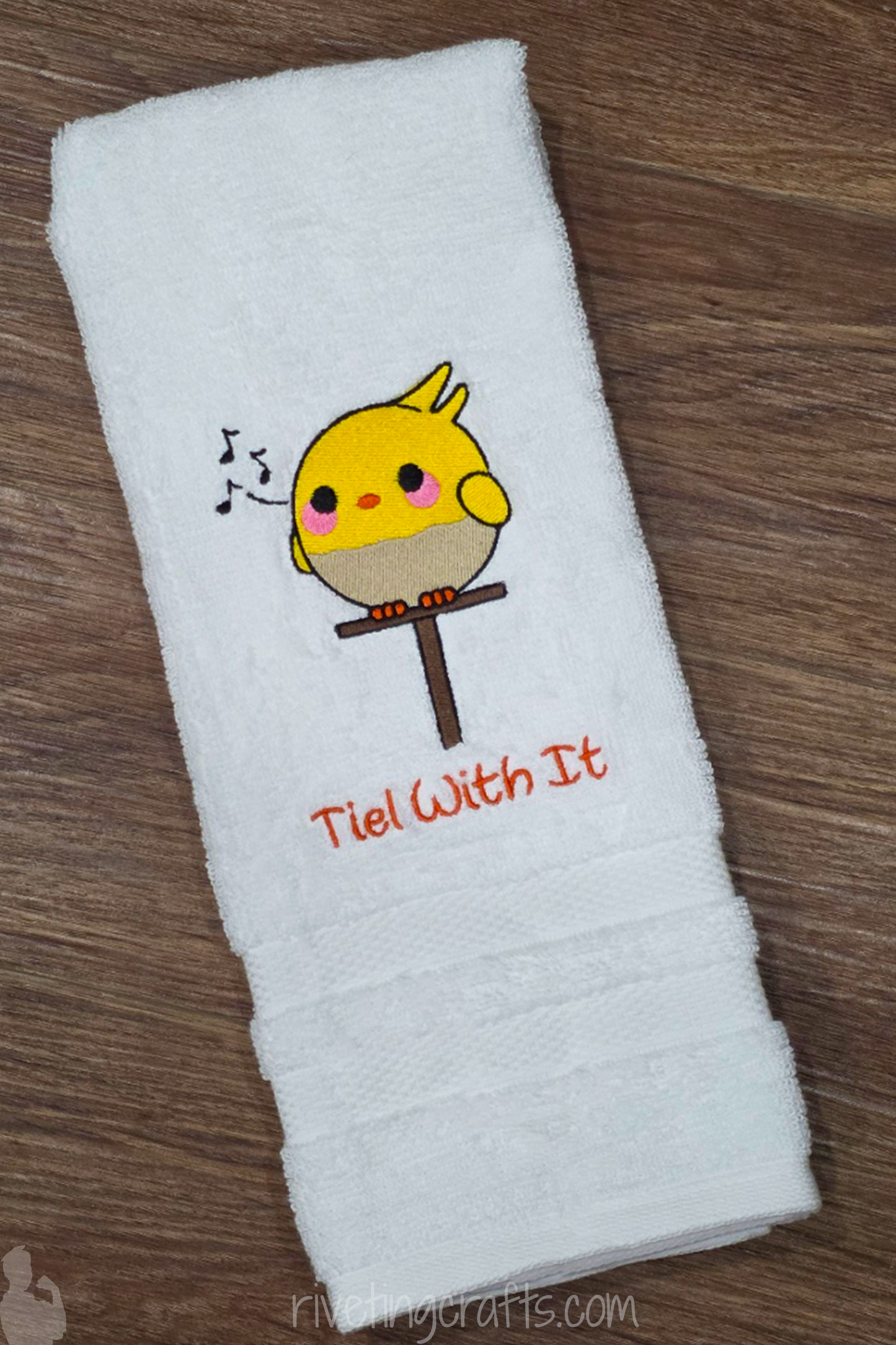 Tiel With It - Cockatiel Hand Towel