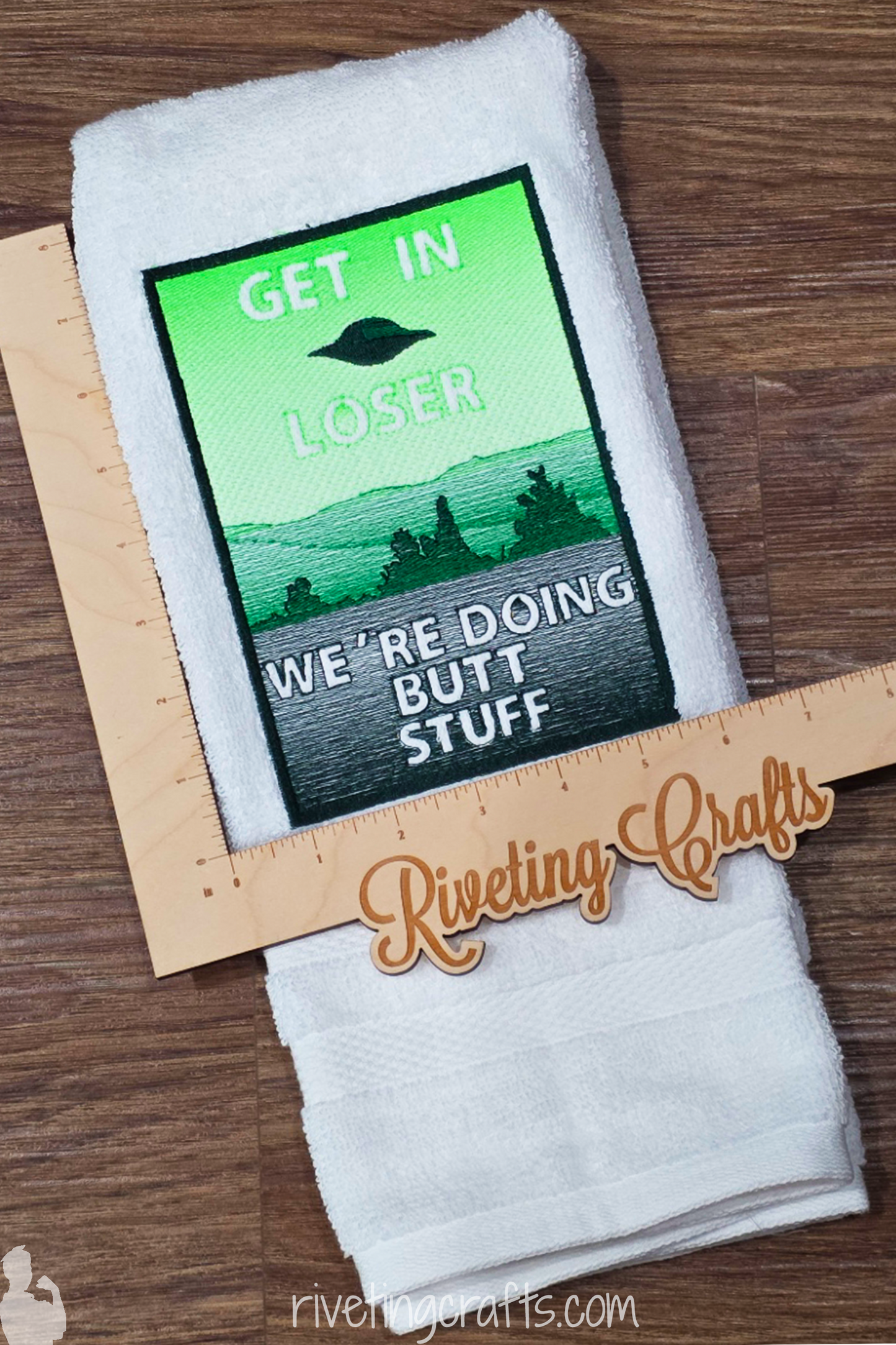 Alien Butt Stuff Hand Towel