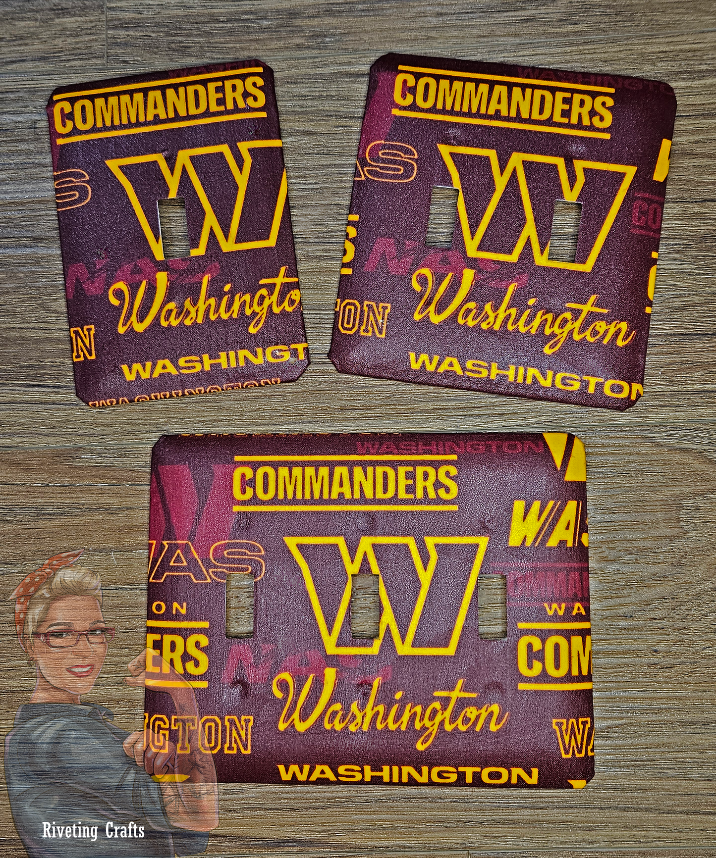 Oversized NFL Team Metal Light Switch Cover – Durable & Stylish Fan Décor