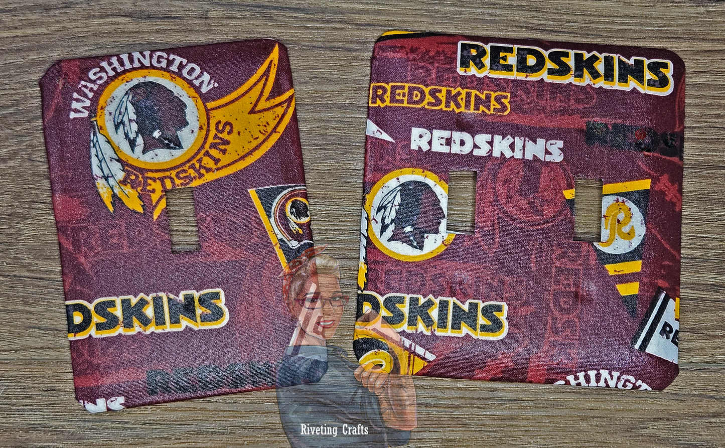 Oversized NFL Team Metal Light Switch Cover – Durable & Stylish Fan Décor