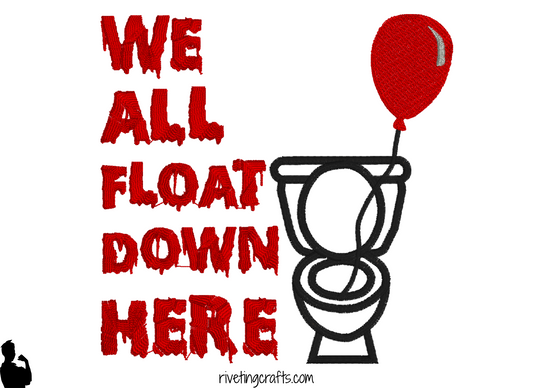 We All Float Down Here Hand Towel – Horror Bathroom Decor