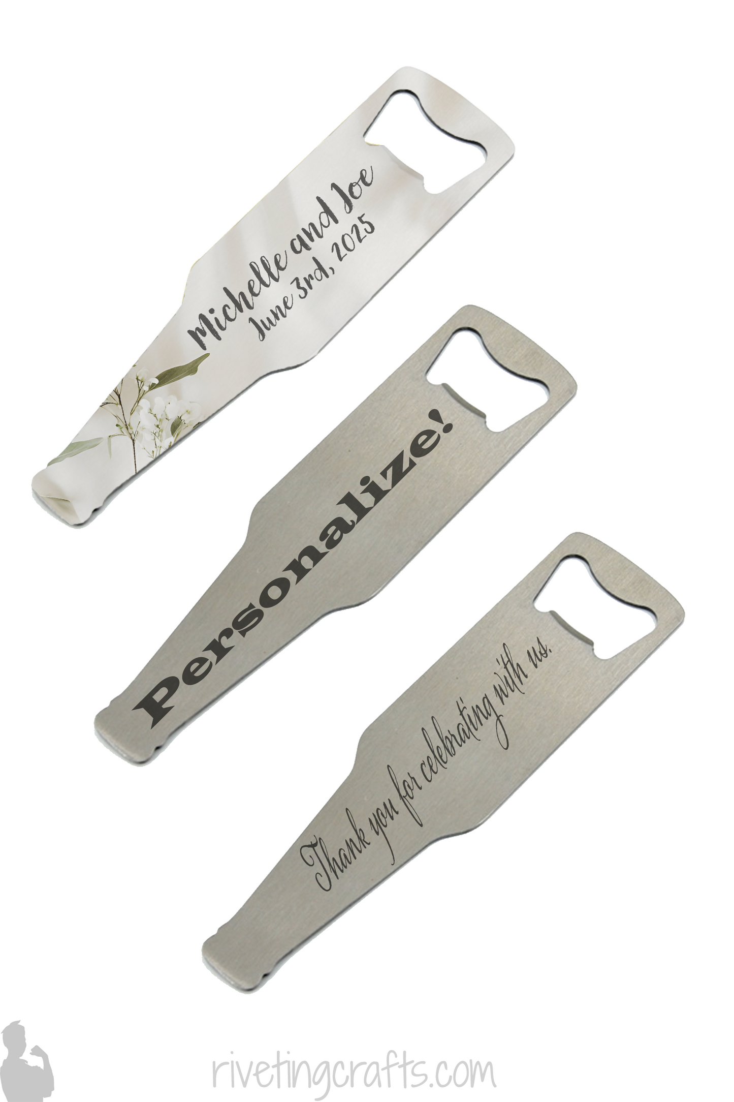 Personalized Bottle Shaped Bottle Opener