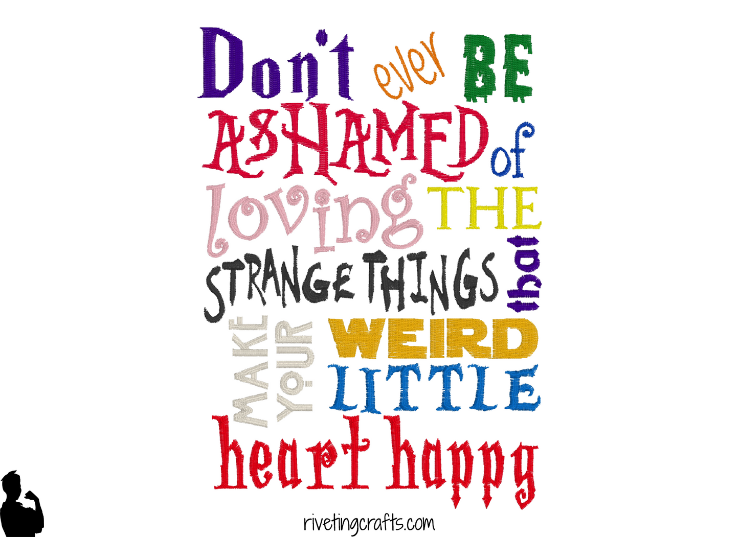 Weird Happy Heart Hand Towel