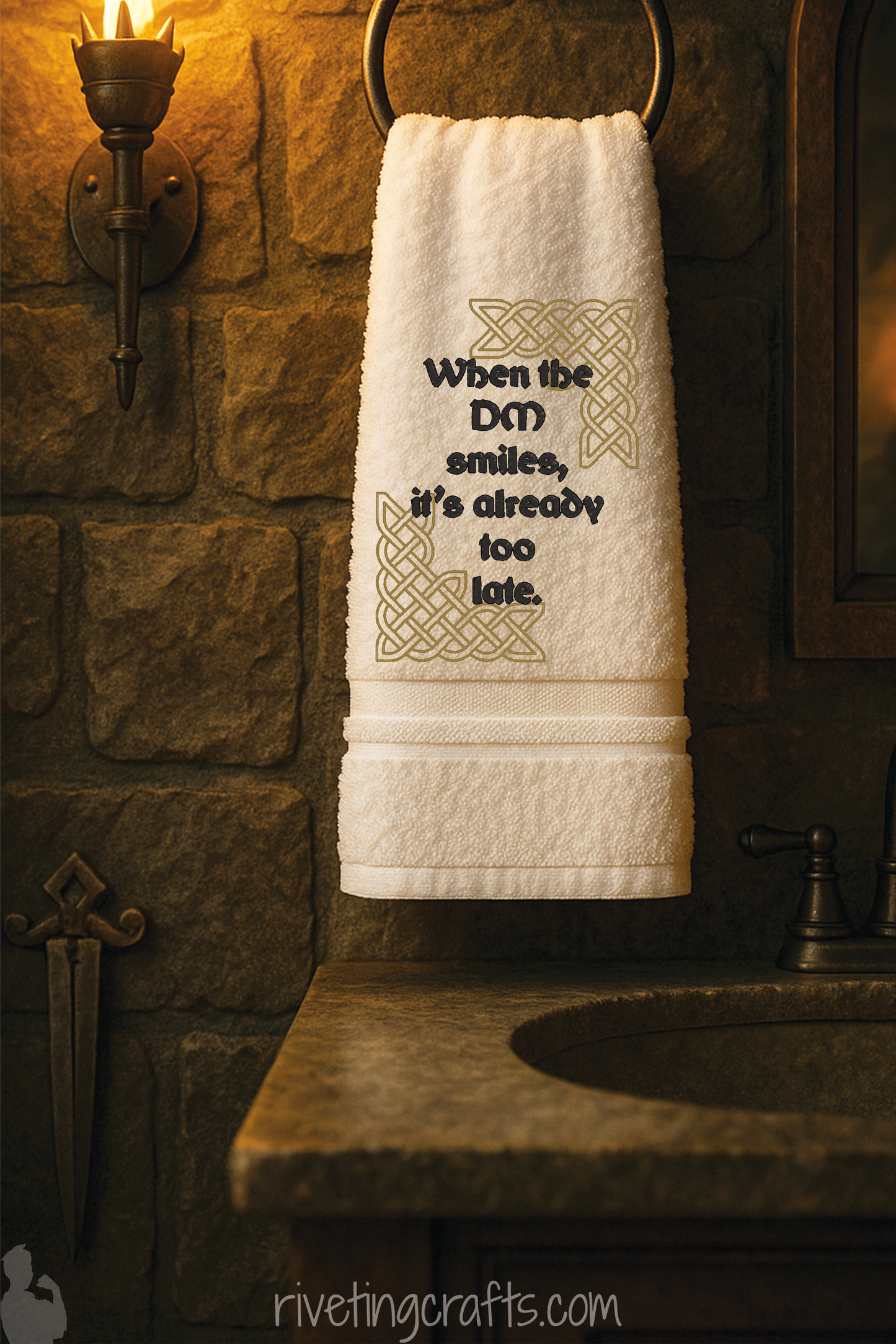 When the DM Smiles Towel – Roll Initiative for Clean Counters