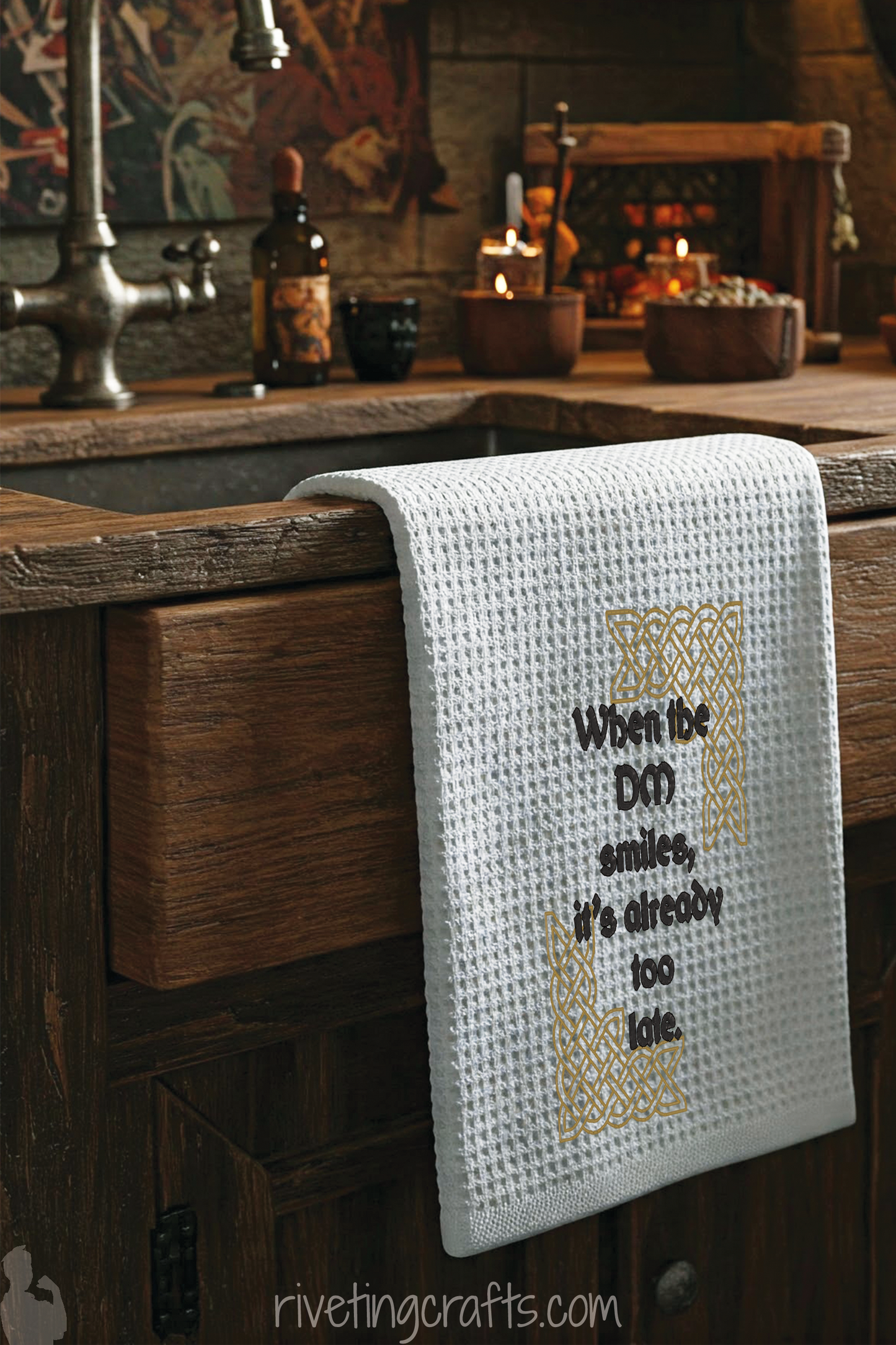 When the DM Smiles Towel – Roll Initiative for Clean Counters