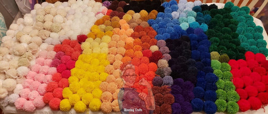 Large Handmade 3" Pom-Poms - Single or Garland - Super Thick