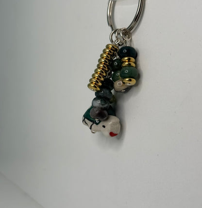 Lucky Jade Turtle Keychain