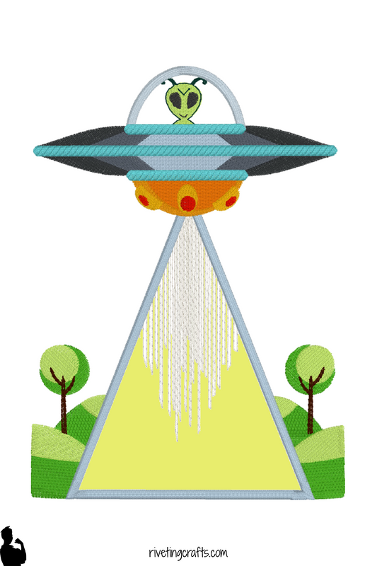 Alien Abduction Hand Towel