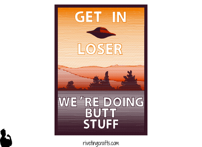 Alien Butt Stuff Hand Towel