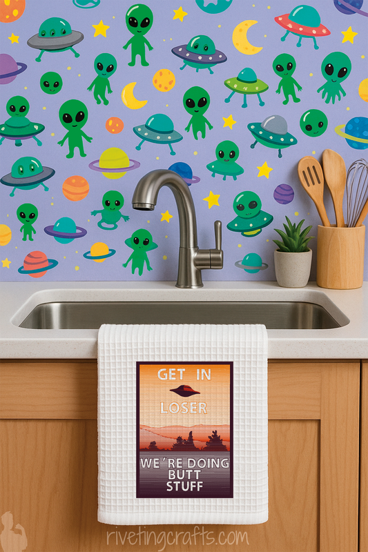 Alien Butt Stuff Hand Towel