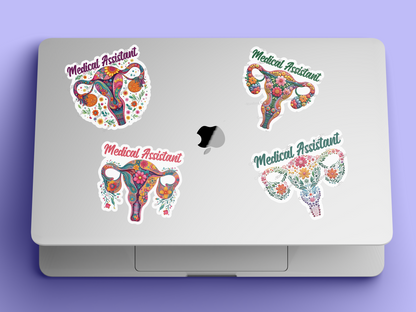 Medical Assistant Uterus Sticker