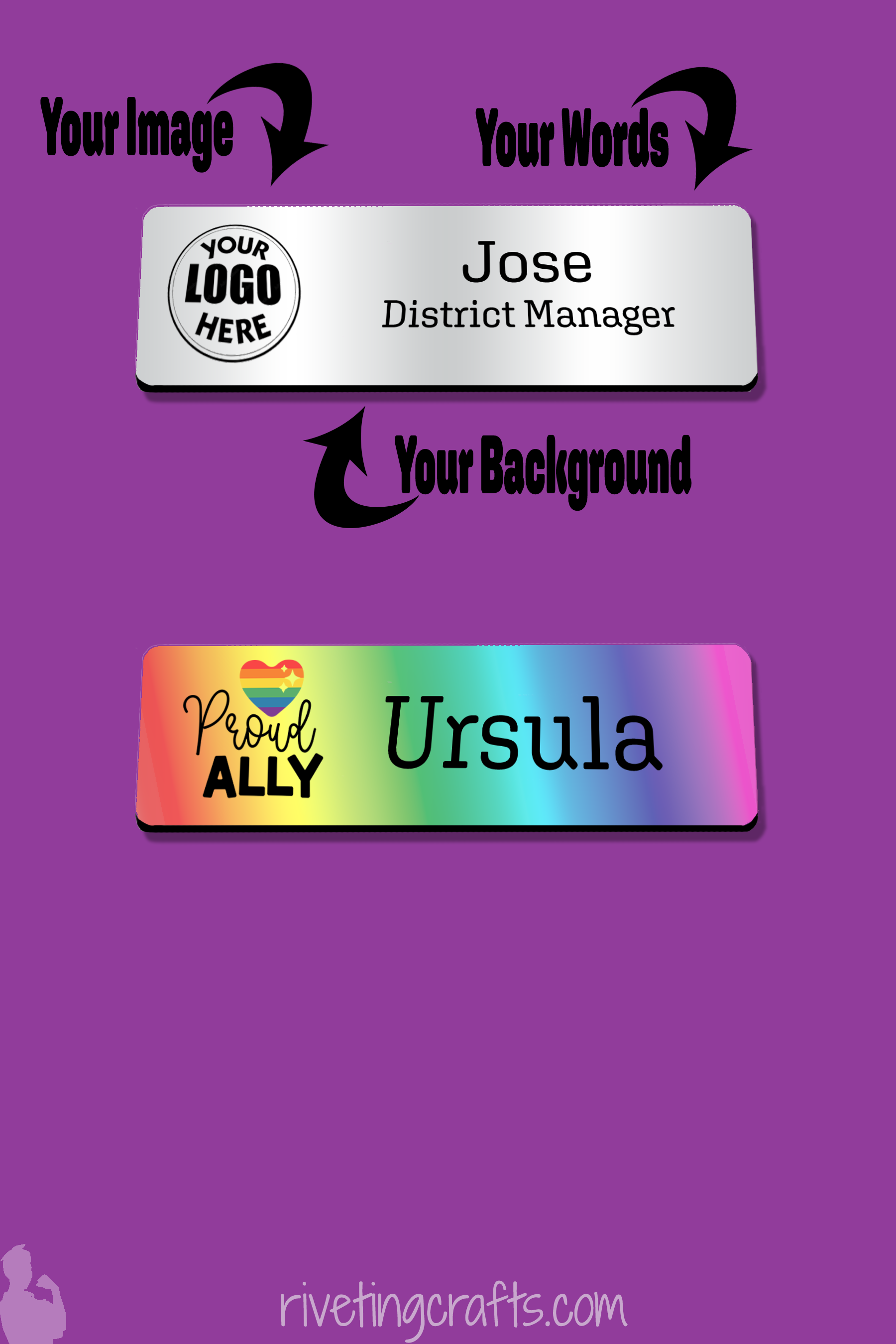 Name Tag For Rico Name Tags – Riveting Crafts