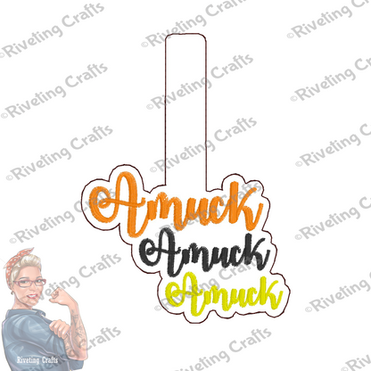 Amuck Amuck Amuck Halloween Keychain