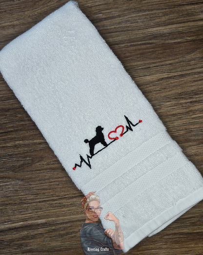 Animal Heartbeat Hand Towel