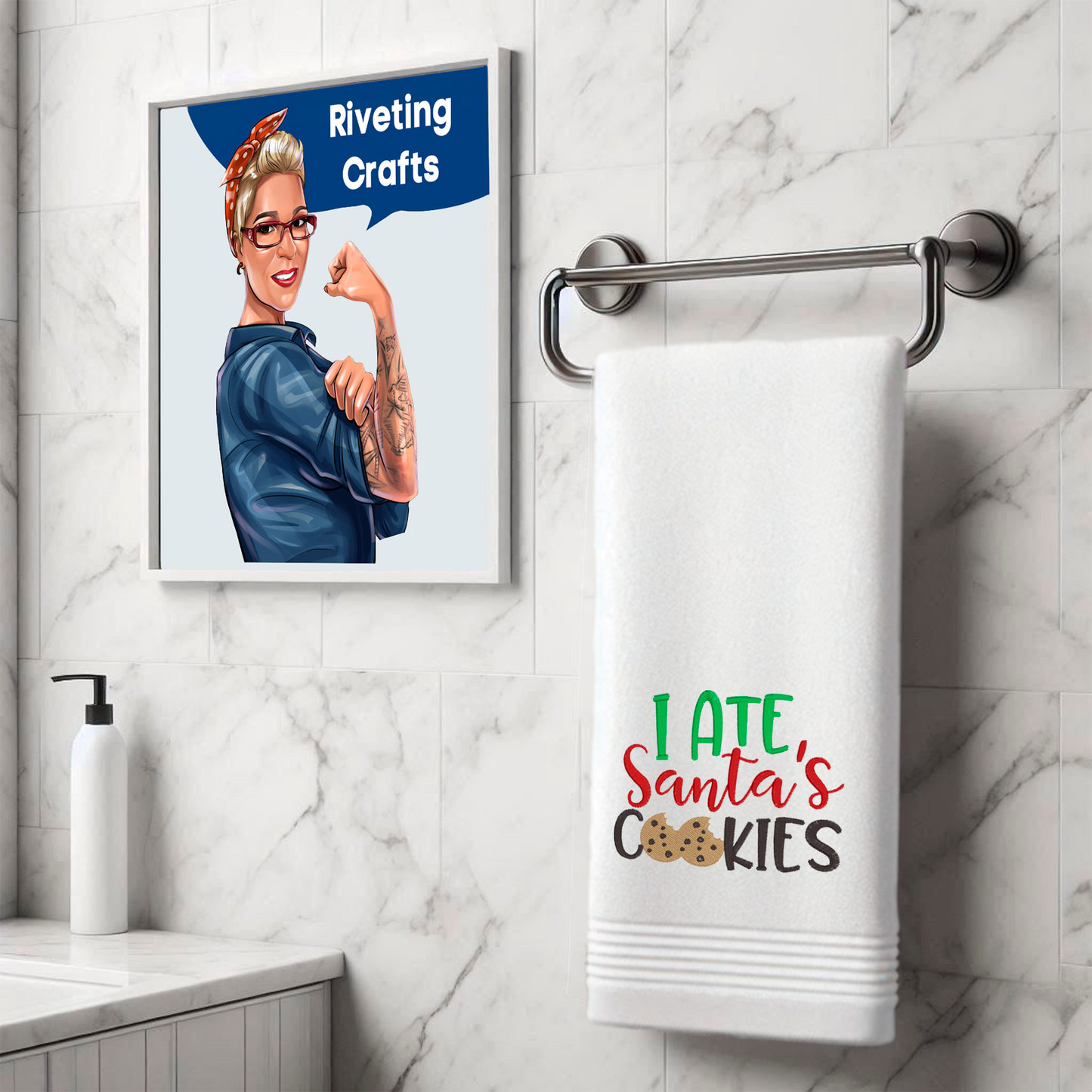 I Ate Santa's Cookies Hand Towel