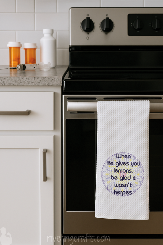 Be Glad it Wasn't Herpes Hand Towel