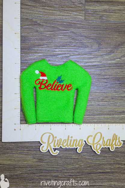 Believe Elf Sweater – Tiny Proof That the Christmas Magic Is Still Real